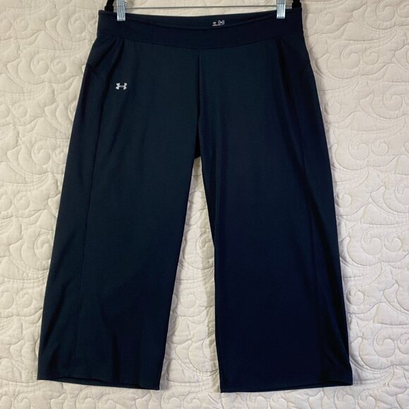 Under Armour Loose Capri Pants Black Size Large - Picture 1 of 8